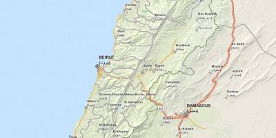 Térkép gps térkép Libanon
