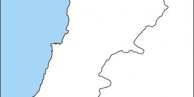 Üres térkép Libanon