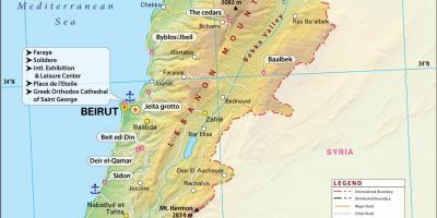 Térkép ősi Libanon