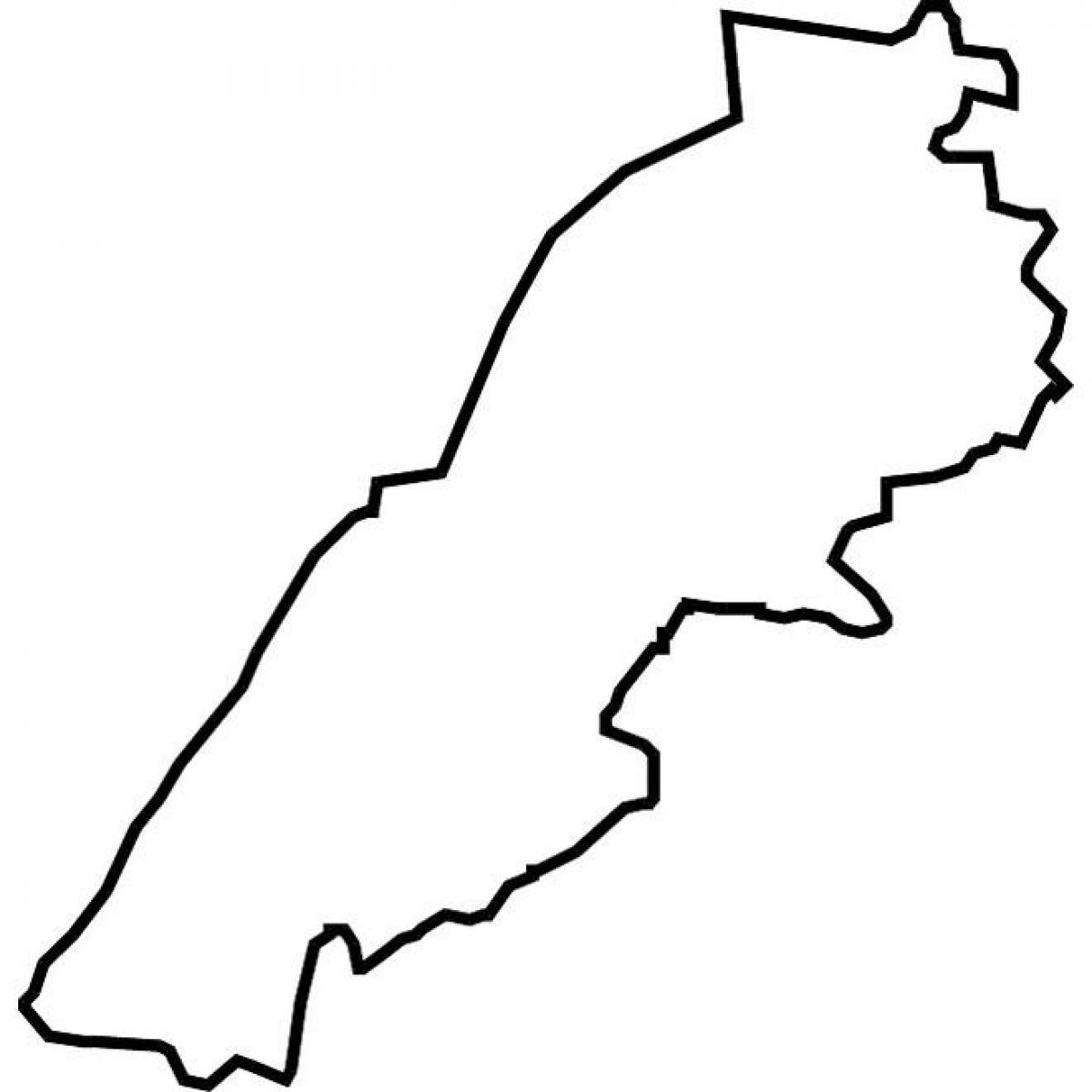 térkép Libanon vektoros térkép